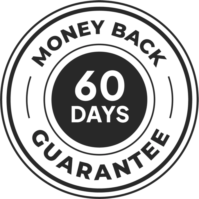 CogniMary 60-day money-back guarantee badge